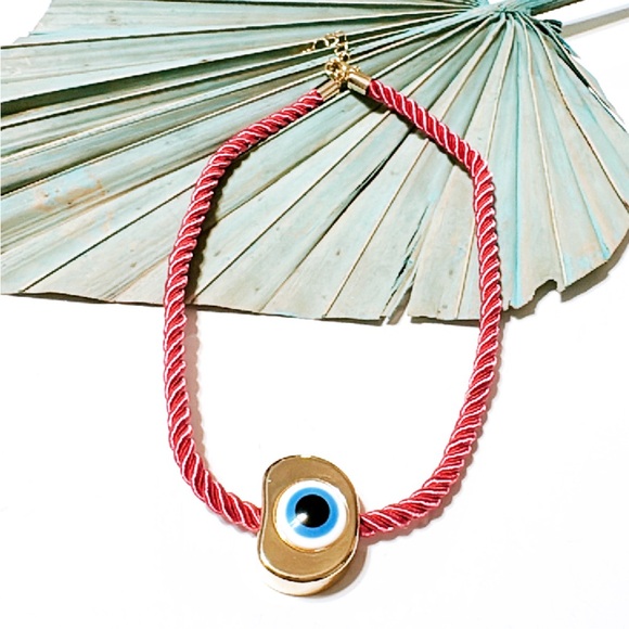 Boho evil eye necklace S640 - Picture 2 of 4